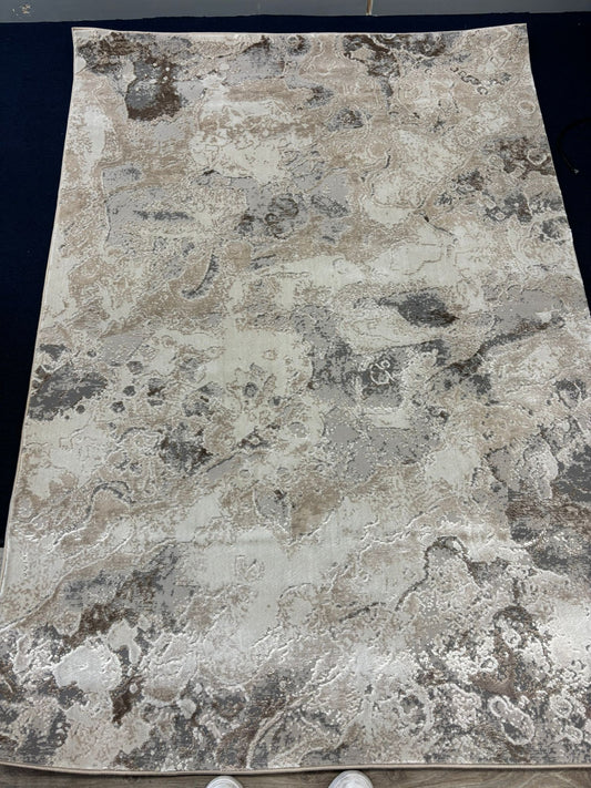 Earthy Abstract Beige Rug – Natural Stone Texture Modern Carpet