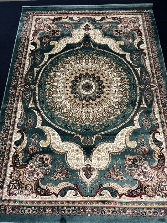 Silk Blend Medallion Area Rug