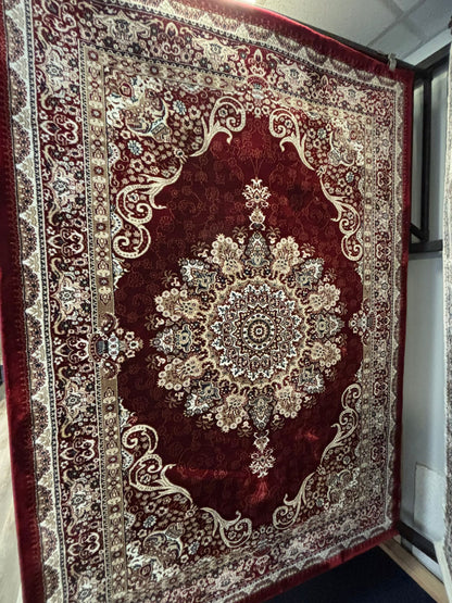 Turkish Traditional Red Area Rug – Medallion Design