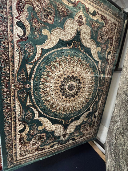 Silk Blend Medallion Area Rug